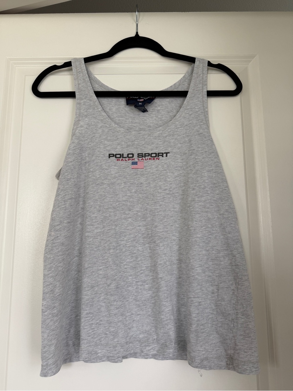 Vintage Ralph Lauren Polo Sport Light Heather Gray Tank Top